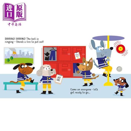【中商原版】尤斯伯恩发声书 消防车 Lets go on a Fire Engine 英文原版 幼儿纸板书 亲子读物 低幼图画书 进口 游戏玩具书 商品图2