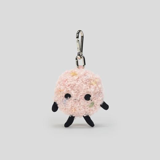 GOODBAI GOODEES彩虹波点印花毛绒钥匙扣 商品图0