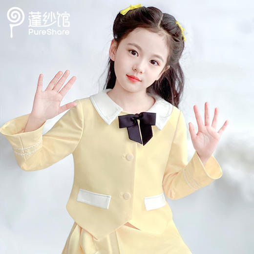PureShare 学院风柠檬起司外套 半裙 商品图3