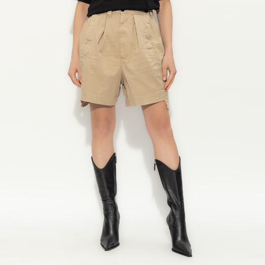 DSQUARED2 女士混纺棉质休闲短裤 杏色 S72MU0527 D35148 111 商品图1