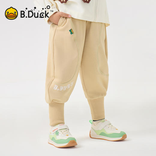 B.Duck小黄鸭童装儿童春季针织长裤男女童裤子休闲百搭105-150 BF1663062 商品图1