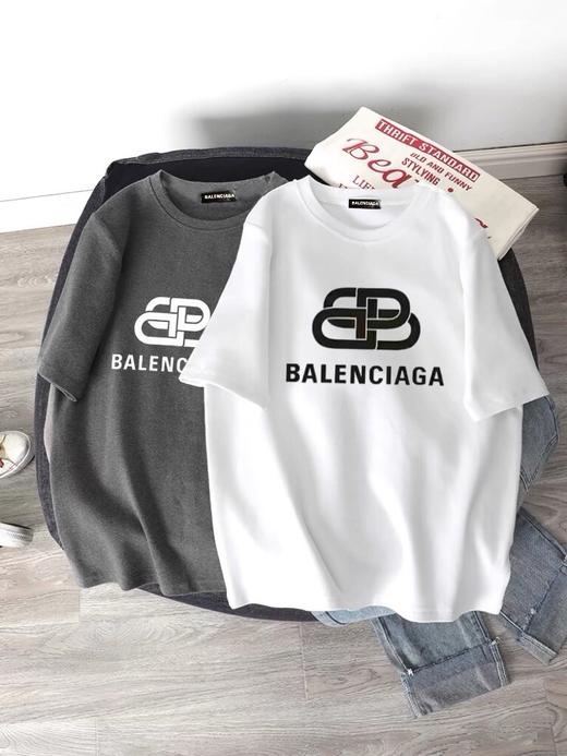 BALENCIAGA巴黎世家短袖锁扣短袖🔗印花T恤 商品图0