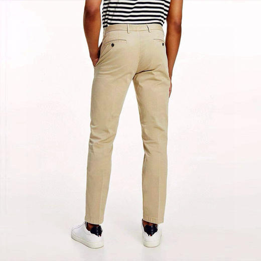 T0MMY 经典纯色微弹直筒休闲长裤 商品图2