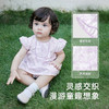 英氏婴儿衣服夏季轻薄透气假两件连体衣女宝可爱碎花衣裙2025新款 商品缩略图2