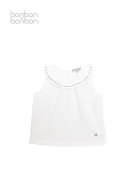 刺绣细节针织背心