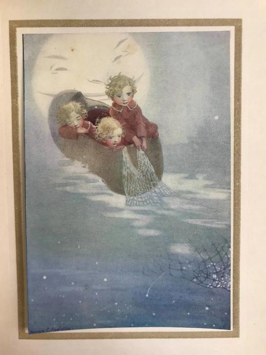 1913年 诗中的童真 8幅彩色与大量黑白插图 漆布精装32开 商品图8