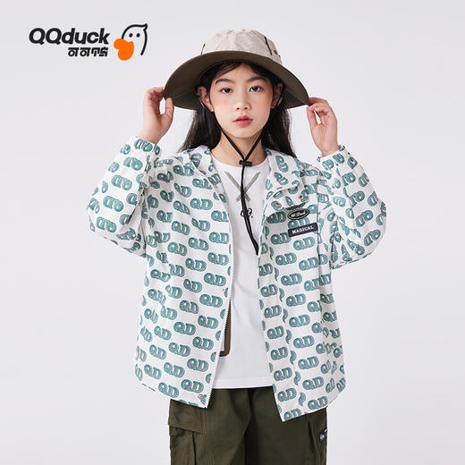 【清仓捡漏】【男女同款】【120-165】【可可鸭】男童春秋连帽开衫外套 商品图0