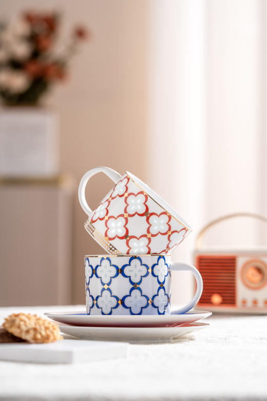 富玉 景德镇陶瓷欧式咖啡杯碟 璀璨咖啡杯碟 商品图1