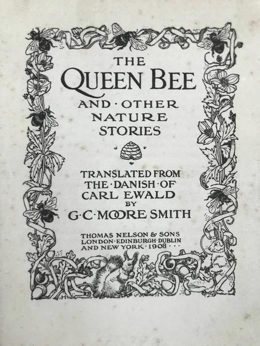 1908年 卡尔·爱华尔德自然故事集 杜拉克等8幅彩色与大量黑白文件插图 漆布精装32开 商品图3