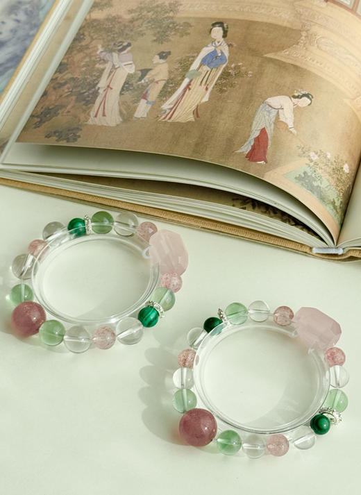 【彩莲】多彩水晶串珠 粉嫩的荷花是风雅，嫩绿的莲蓬是清新 商品图1