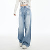 罗蒙春夏女式牛仔裤宽松版显瘦百搭时尚休闲牛仔裤棉质女长裤 商品缩略图1