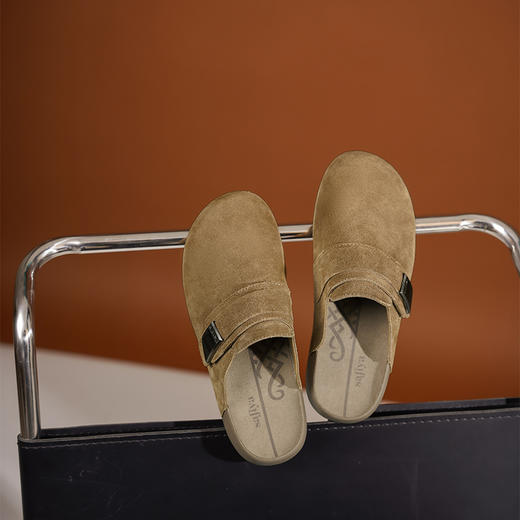 Safiya/索菲娅2025复古软底休闲外穿舒适勃肯凉拖 SFD1110229 商品图2