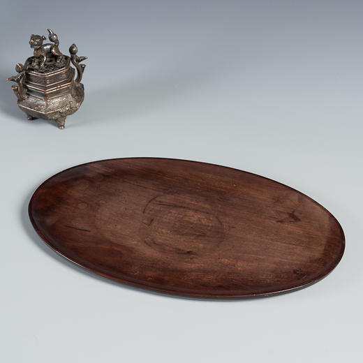 清 红木整挖随形呈盘 商品图4