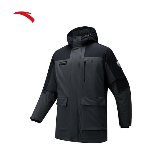 安踏冰甲羽绒丨中长款工装羽绒服男士防风保暖外套152447929 商品图0