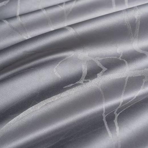 10楼罗卡芙/惠谊新中式100支全棉新疆长绒棉提花四件套 墨韵青枝  220* 240cm吊牌价5980元 活动价3980元 商品图4