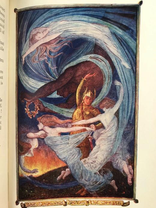 1922年 安德鲁·朗格《紫罗兰童话书》 多幅彩色与大量黑白插图 漆布精装32开 商品图7