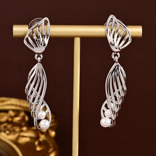 yszz-02002-法式复古优雅曲线耳环-RJ022 商品图4