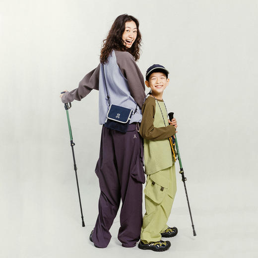 【出游季特惠】ACMEITEM 爱棵米 新款户外情侣工装长裤宽松四面弹阔腿长裤子男女 GAG3020818A  GAG3020877A 商品图3