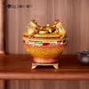 罗比罗丹聚宝盆客厅珐琅彩工艺摆件存钱罐店铺公司开业礼品摆件罗比罗丹摆件（聚宝盆）【不支持补差，非质量问题不退不换】S 商品缩略图4