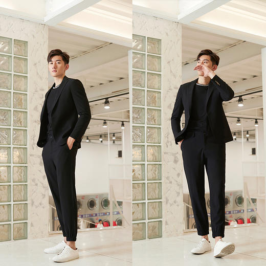 贝纳川休闲一粒扣男士西服外套100025030402 商品图5