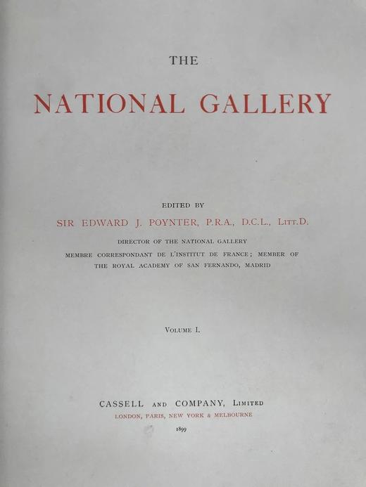 限量1000套！1899年 英国国家画廊图集（全3卷） 数千幅插图 漆布精装大16开 商品图3
