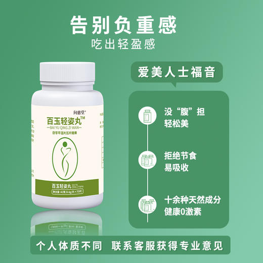 【问慈堂】百玉轻姿丸官方正品旗舰店茯苓薏仁健脾浓缩祛清平湿片 商品图2