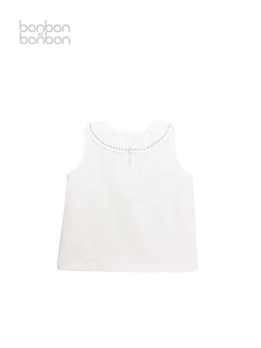 刺绣细节针织背心 商品图1