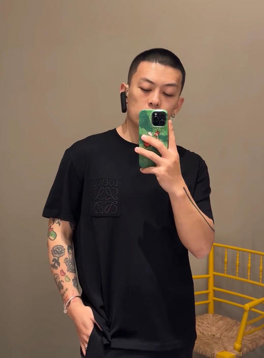 新品Loewe 基础口袋刺绣短袖T恤 商品图3