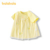 巴拉巴拉宝宝短袖t恤婴儿女童上衣2025新款夏装甜美网纱拼接时髦 商品缩略图4
