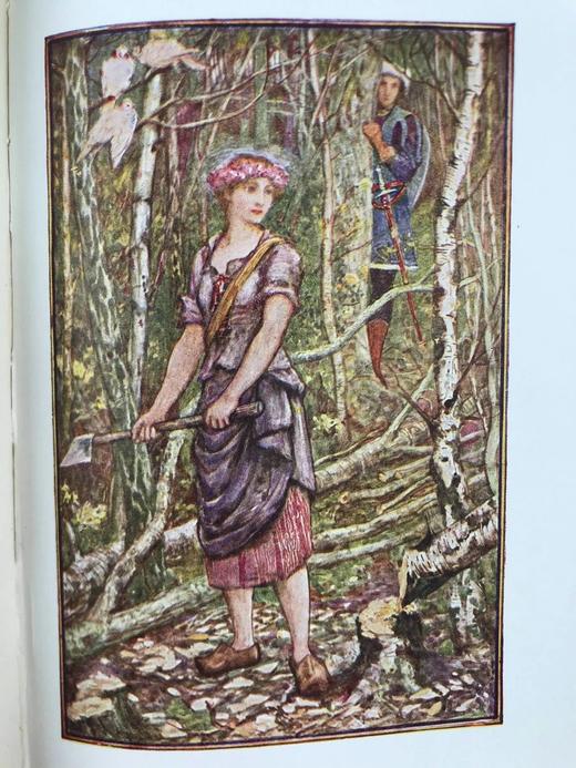 1922年 安德鲁·朗格《橙色童话书》 8幅彩色与大量黑白插图 漆布精装32开 商品图8