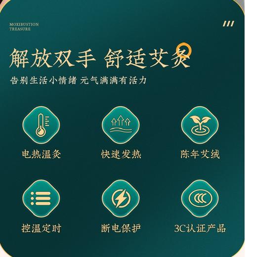 HMX01 艾灸电加热护膝宝新款热敷温灸带老寒腿关节保暖护膝宝 老寒腿 秋冬保暖护膝盖 可赠送礼袋【RJ100】  商品图2