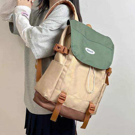 「大容量！高颜值」户外双肩包女轻便大容量防水徒步背包大学生运动旅行书包电脑包男箱包 商品图1