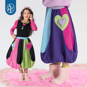 年衣童装女童半身裙2025年春季新款儿童灯笼裙女孩甜美伞裙花苞裙美上心巴半裙