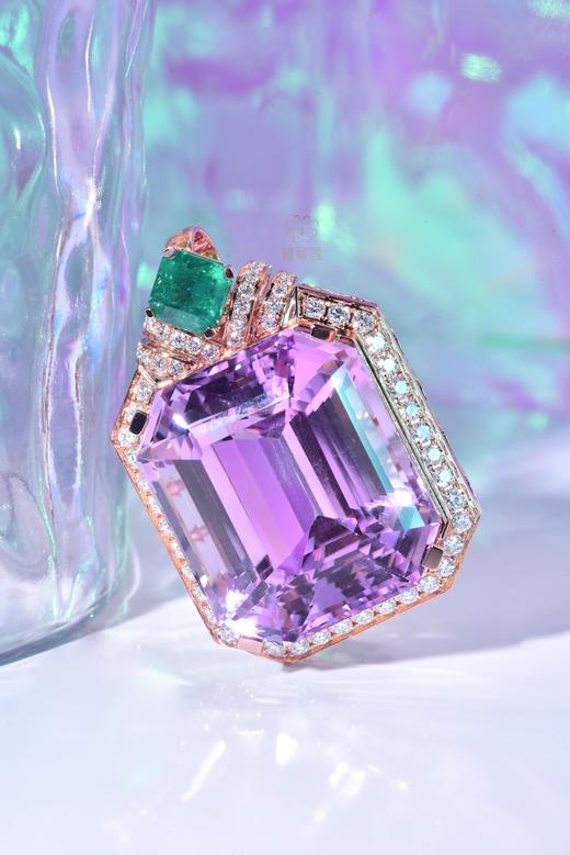 【紫色梦想】紫锂辉石镶钻坠CB12411070 商品图4