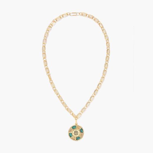 订购8周到｜Aurélie Bidermann-Sautoir Biriby-孔雀石 项链［法国设计师］ 商品图0