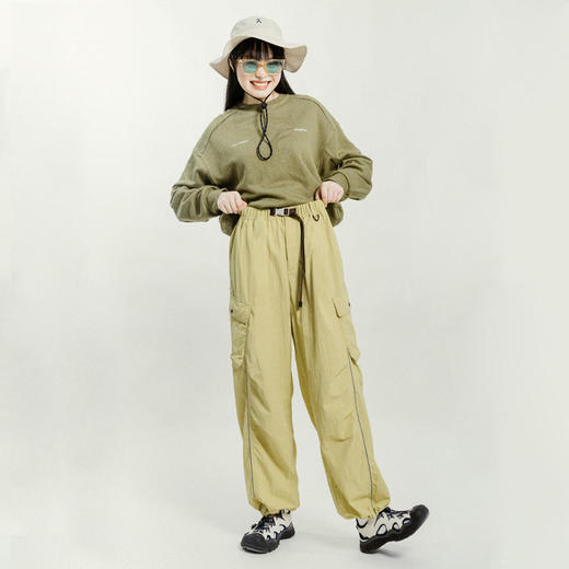 【童品会专属】ACMEITEM 爱棵米 春季户外情侣骑行长裤可调节宽松休闲长裤子男女 GAG3020341A 商品图2