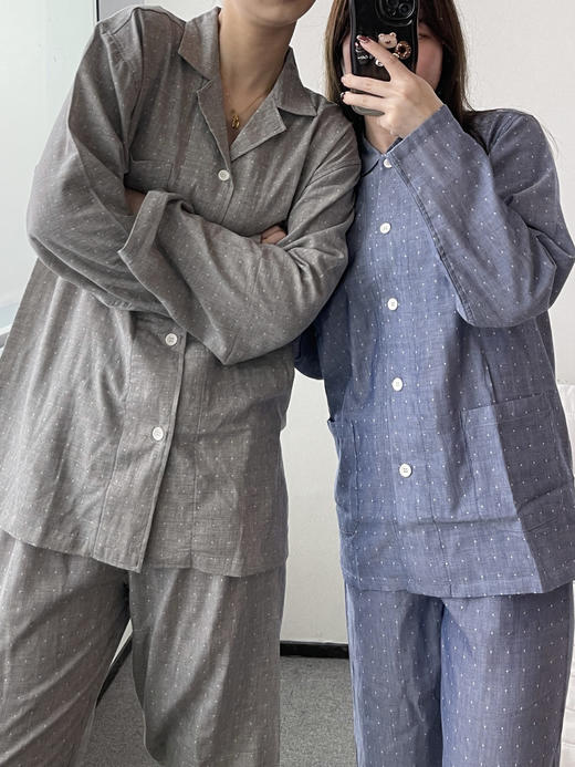 速抢！男女都有❗专柜💰348❗欧阳娜娜同款！比裸睡还舒适🤣【无印100%全棉情侣睡衣套装】越穿越软~环保活性印染，耐磨耐洗❗️商场一直在卖的经典款!!男女都有！可穿到180斤~ 商品图8