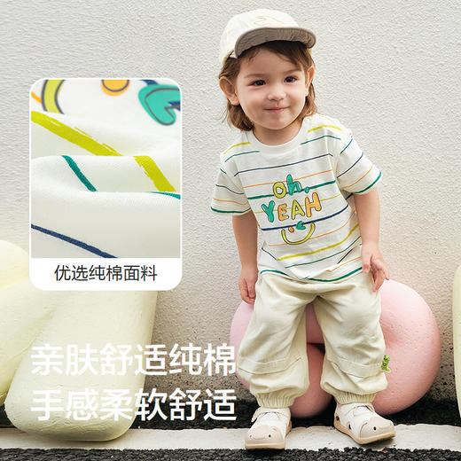 【限时秒杀】巴拉巴拉宝宝短袖套装男婴儿夏装女童洋气衣服2025新款可爱时尚潮 商品图3