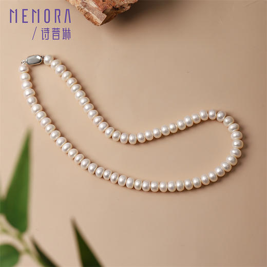 【新品首发】珍珠项链 简约百搭银S925珍珠项链女士礼物MEMORA诗普琳ZNE03701（线上专供） 商品图3