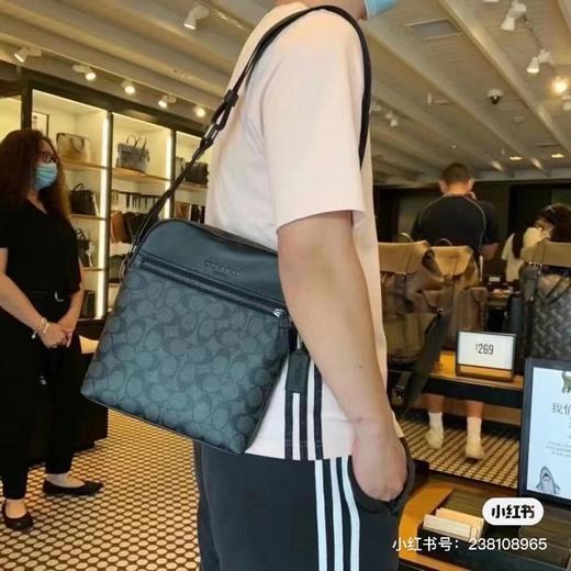 D021422直男b备款进口牛皮男士邮差包这个必须种草 商品图2