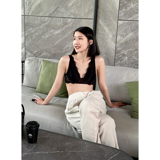 【3人成团更优惠】真丝内里 养肤润肤 花晨月夕文胸 丝滑透气 优雅美背 无钢圈可拆卸胸垫 性感舒适的内衣 商品图7