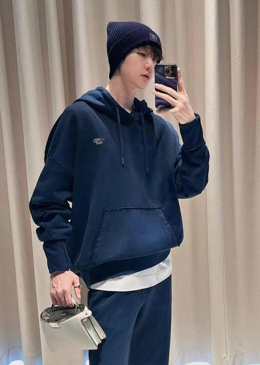 新品Fendi 2024FW 海军蓝标识卫衣帽衫 商品图1