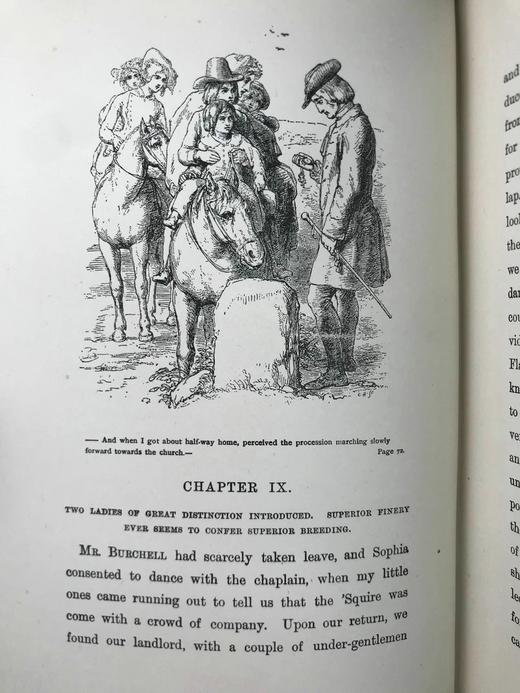 1909年 戈德史密斯《威克菲尔德牧师》 32幅插图 漆布精装32开 商品图14