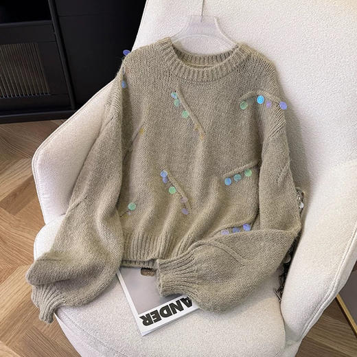 羊驼人鱼公主毛衣 商品图5