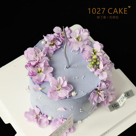 1027CAKE |   浪漫紫罗兰  鲜花蛋糕 紫色系 商品图2