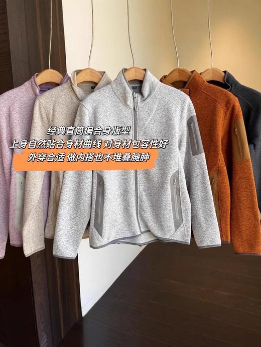 户外飞禽!2025科技压胶口袋保暖抓绒立领休闲夹克外套卫衣男女款！ 商品图6