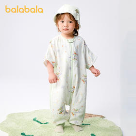 巴拉巴拉婴儿睡袋宝宝儿童睡衣新生儿柔软亲肤舒适印花满印可爱萌