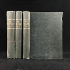 限量1000套！1899年 英国国家画廊图集（全3卷） 数千幅插图 漆布精装大16开