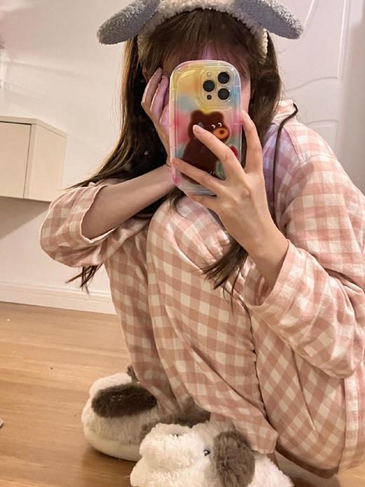 速抢！男女都有❗专柜💰348❗欧阳娜娜同款！比裸睡还舒适🤣【无印100%全棉情侣睡衣套装】越穿越软~环保活性印染，耐磨耐洗❗️商场一直在卖的经典款!!男女都有！可穿到180斤~ 商品图3