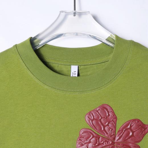 T1468夏季新款时尚拼接花卉男士短袖潮流百搭休闲T恤宽松小众上衣 商品图2